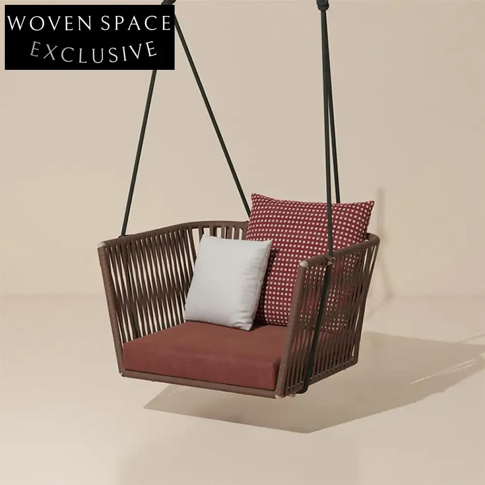 Luxurious Outdoor Patio Hanging Swing Chair with Plush Cushions