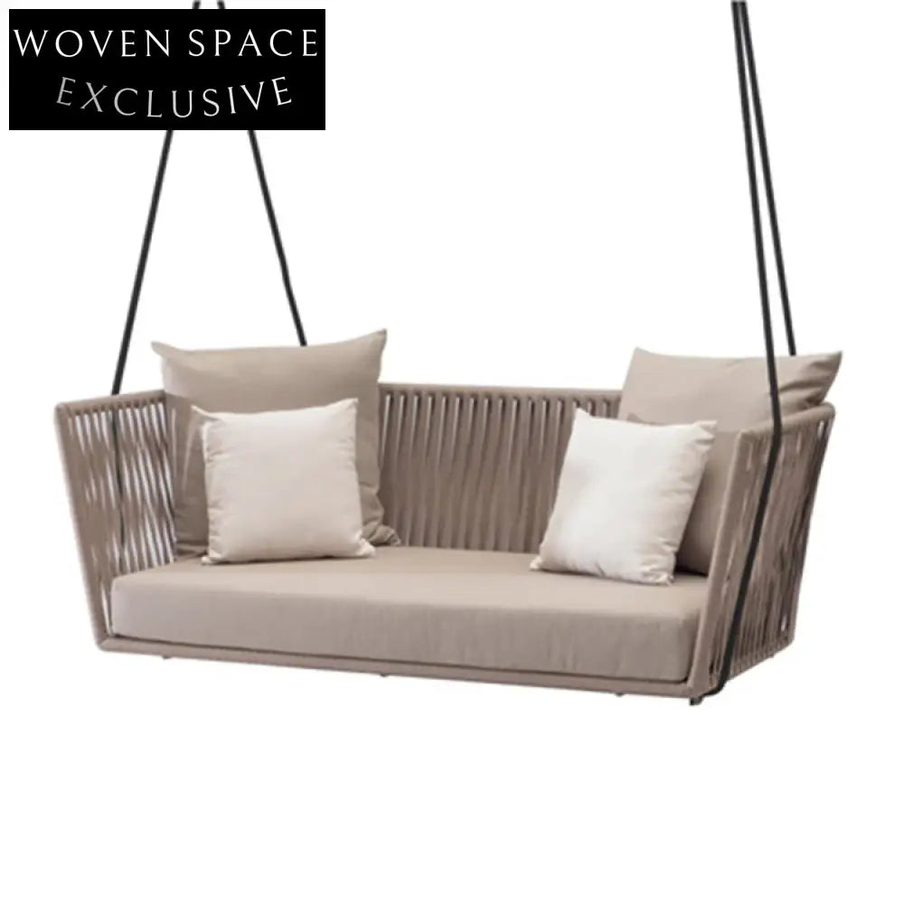 Luxurious Outdoor Patio Hanging Swing Chair with Plush Cushions