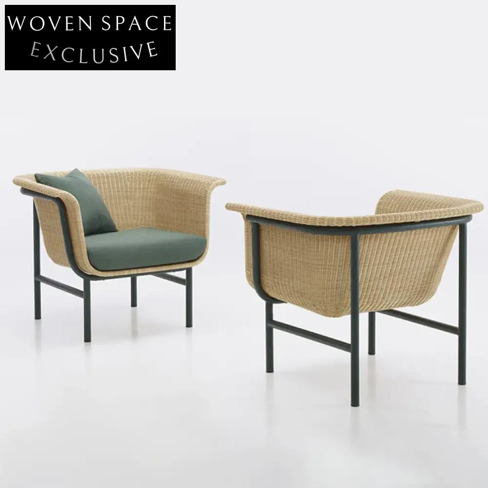 Luxurious Outdoor Rattan Wicker Sofa Set - All-Weather Patio Lounge Furniture