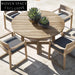 Luxurious Outdoor Teak Wood Dining Table & Chairs Set for Patio Garden