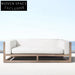 Luxurious Outdoor Teak Wood Modular Sectional Sofa Set with All-Weather Cushions