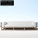 Luxurious Outdoor Teak Wood Modular Sectional Sofa Set with All-Weather Cushions
