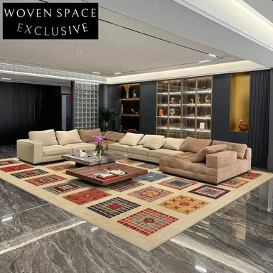 Luxurious Persian Art Retro Bohemian Washable Anti-Slip Home Area Rug