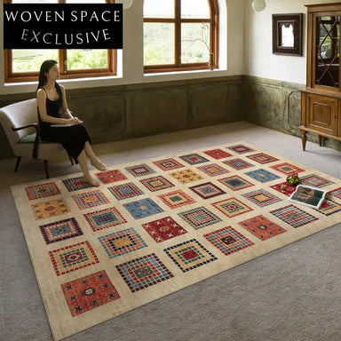 Luxurious Persian Art Retro Bohemian Washable Anti-Slip Home Area Rug