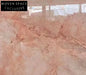 Stunning Pink Rose Natural Marble Rectangle Coffee Table - Waterproof & Durable