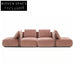 Luxurious Pink Velvet Modular Sectional Sofa for Modern Living Room Comfort