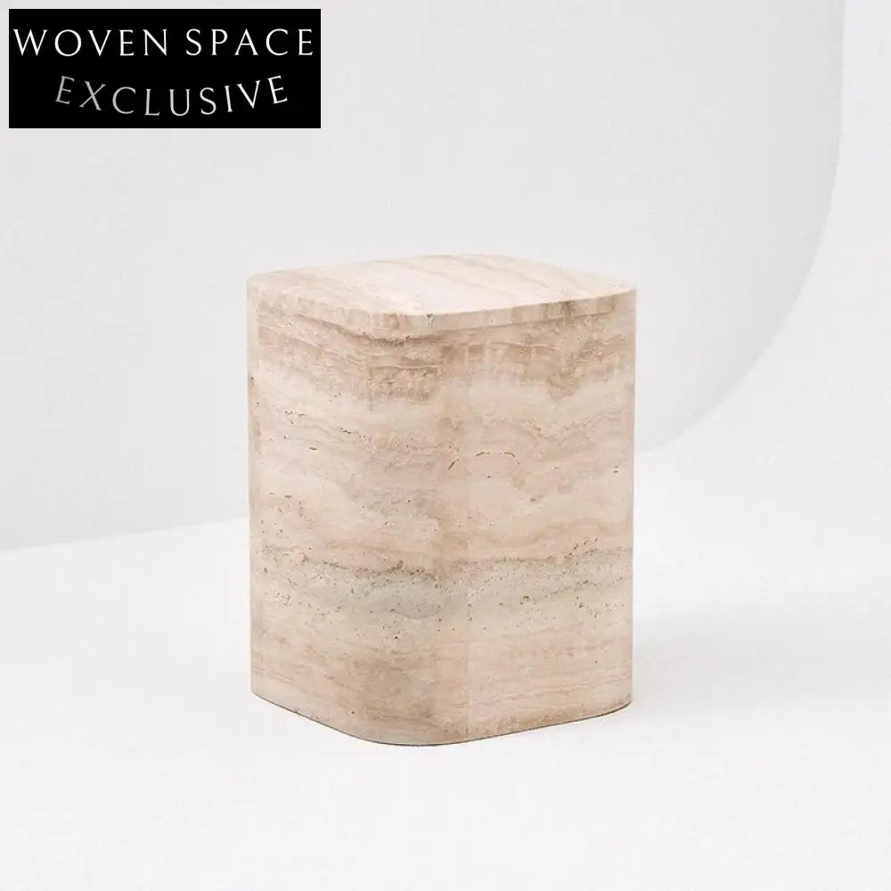 Luxurious Red Travertine Stone Marble Living Room Coffee Table