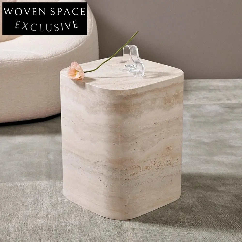 Luxurious Red Travertine Stone Marble Living Room Coffee Table