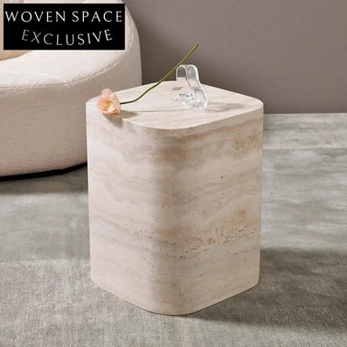 Luxurious Red Travertine Stone Marble Living Room Coffee Table