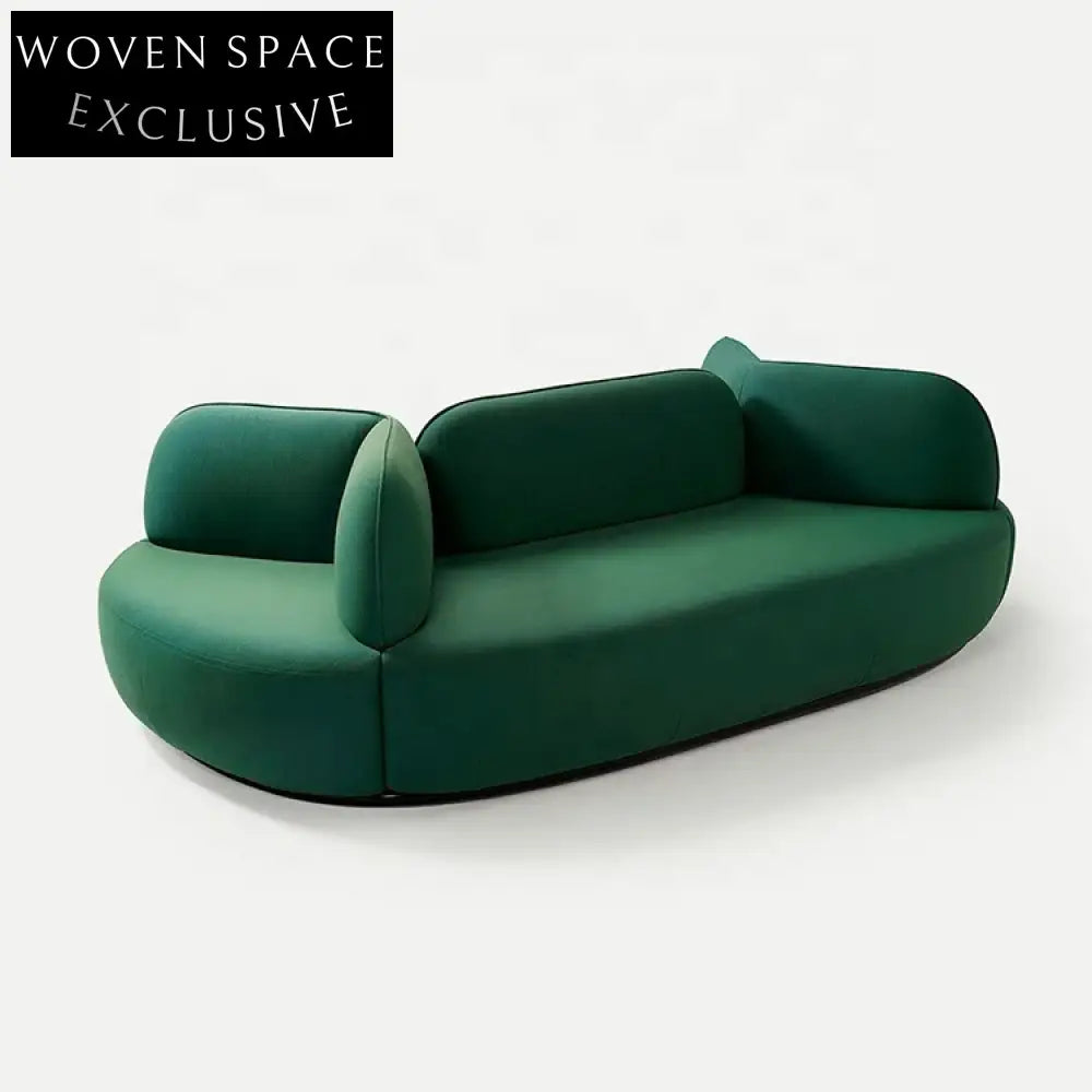 Luxurious Rose Pink Upholstered Three-Seater Living Room Sofa Couch