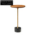 Luxurious Round Marble Top Side Table with Stainless Steel Base