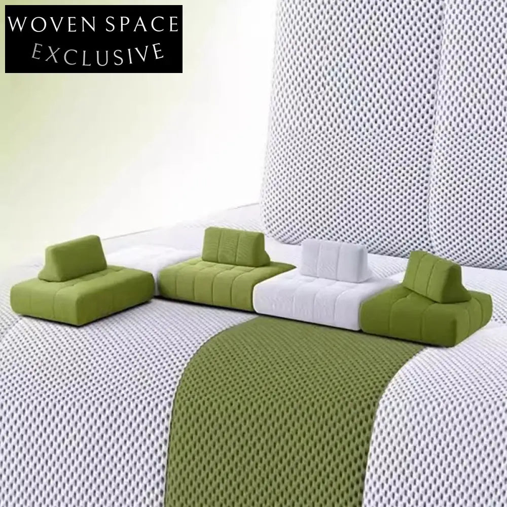 Luxurious Sectional Sofa, Plush Sponge Cushions, Sturdy Wood Frame, Footstool