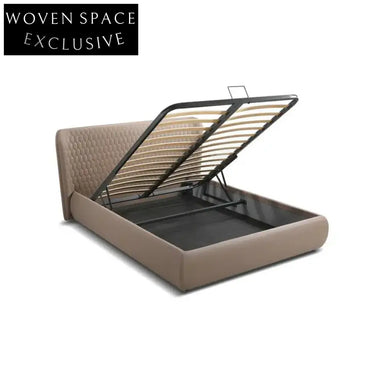 Luxurious Soft Pink Velvet Tufted King Size Storage Platform Bed Frame