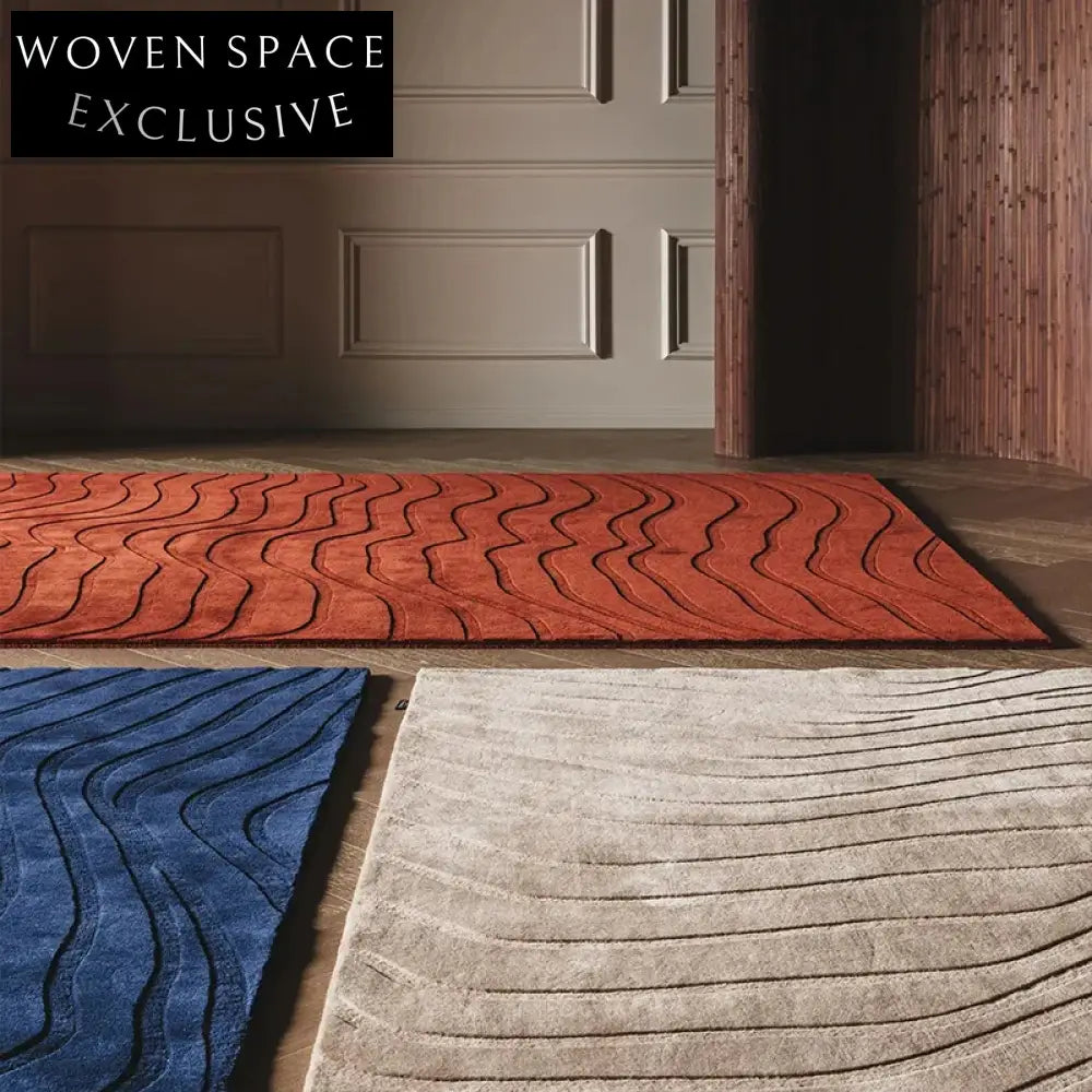 Luxurious Solid Color Plush Area Rug for Living Room, Bedroom Rug