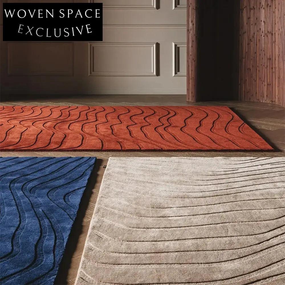 Luxurious Solid Color Plush Area Rug for Living Room, Bedroom Rug