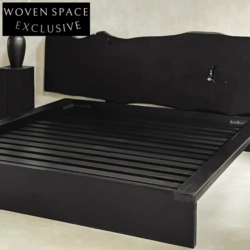 Luxurious Solid Pine Wood King Size Bedroom Furniture Bed