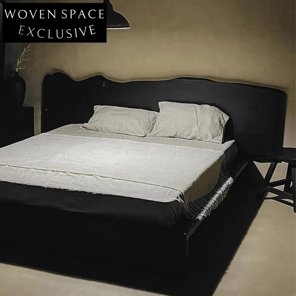 Luxurious Solid Pine Wood King Size Bedroom Furniture Bed
