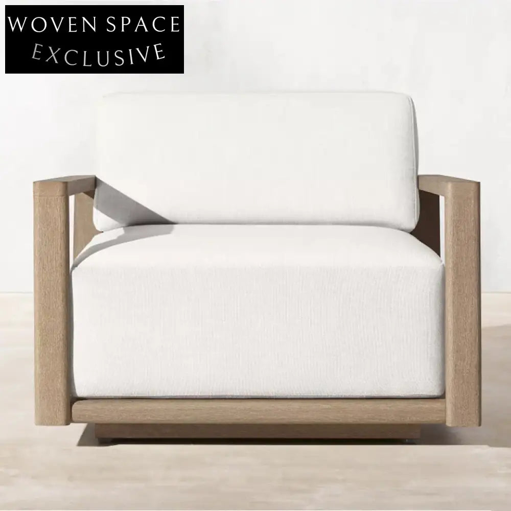 Luxurious Teak Wood Sectional Patio Sofa Set for Outdoor Garden Living