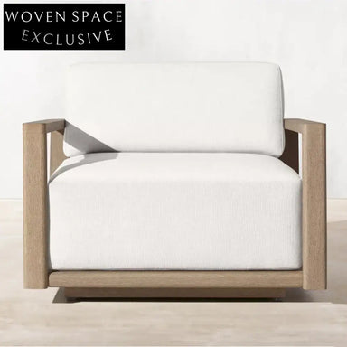 Luxurious Teak Wood Sectional Patio Sofa Set for Outdoor Garden Living