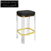 Luxurious Transparent Acrylic Bar Stool with High-Elastic Upholstered Fabric Seat