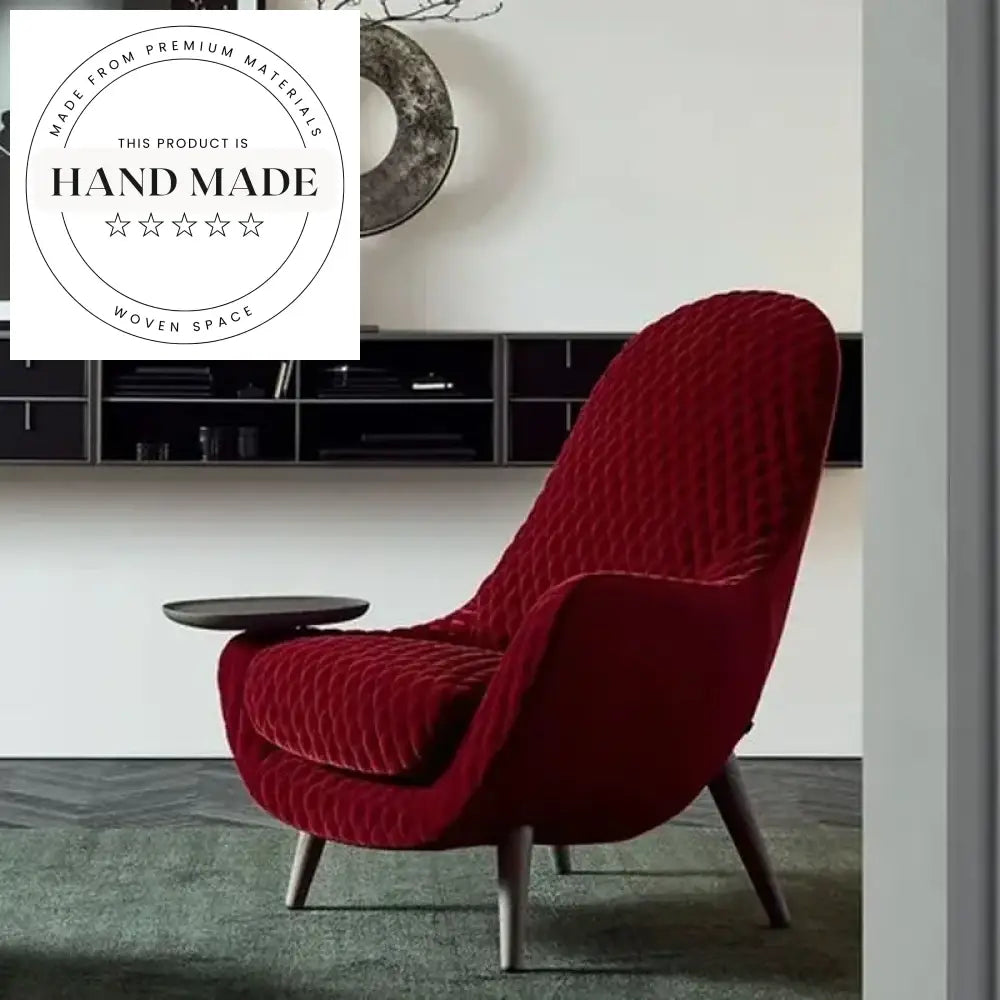 Luxurious Tufted Velvet High Back Leisure Living Room Armchair
