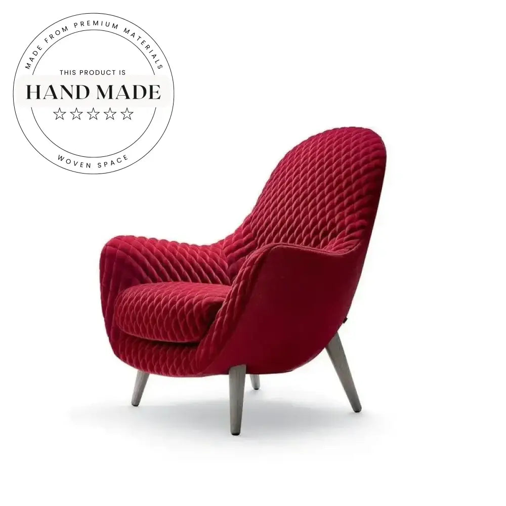 Luxurious Tufted Velvet High Back Leisure Living Room Armchair