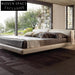 Luxurious Upholstered King Size Bed, Modern Leather Double Bed
