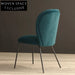 Luxurious Velvet Dining Chair with Gold Metal Legs for Elegant Kitchens