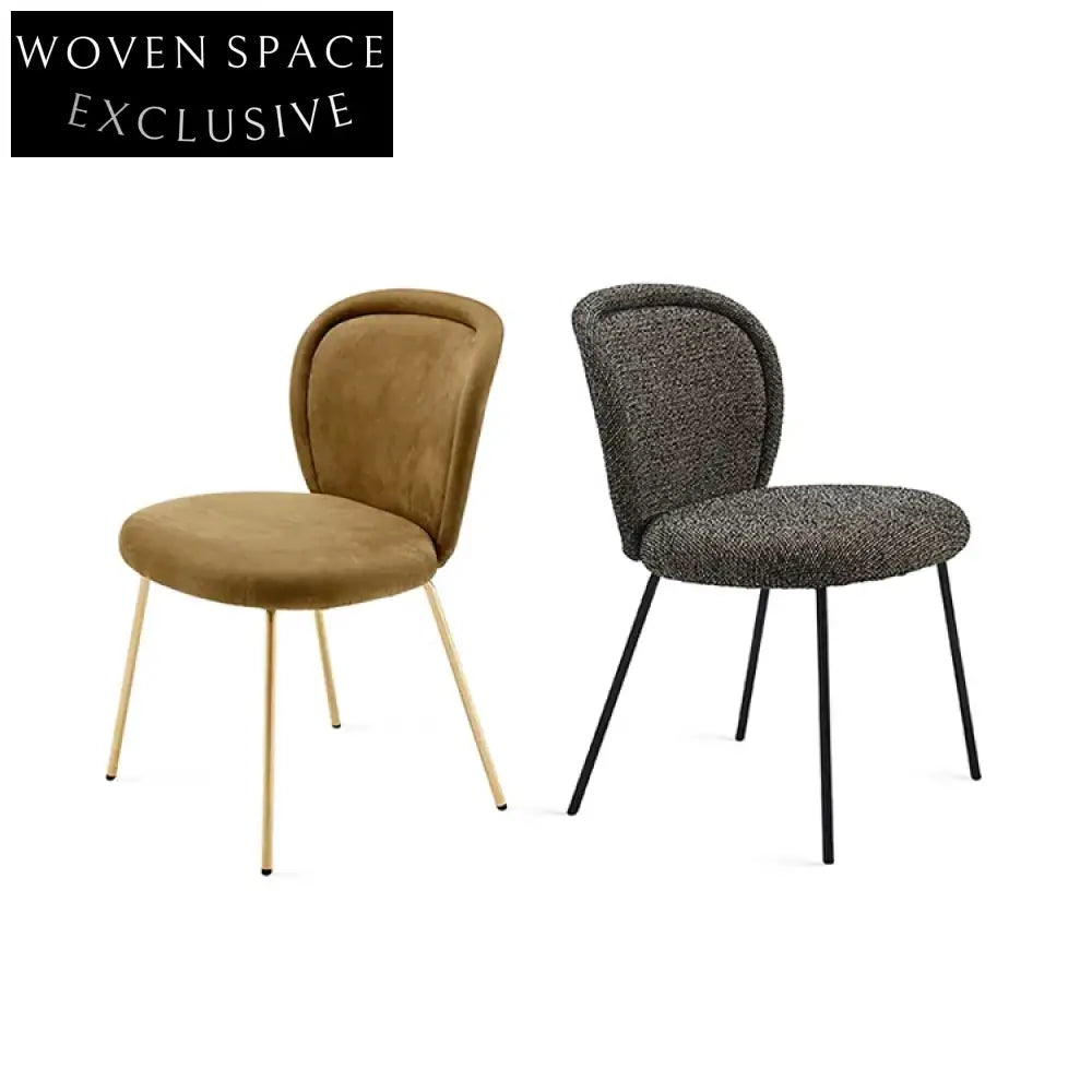 Luxurious Velvet Dining Chair with Gold Metal Legs for Elegant Kitchens