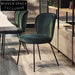 Luxurious Velvet Dining Chair with Gold Metal Legs for Elegant Kitchens