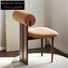 Luxurious Velvet Fabric Dining Chair with Solid Wooden Legs, Modern Nordic Design