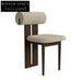 Luxurious Velvet Fabric Dining Chair with Solid Wooden Legs, Modern Nordic Design