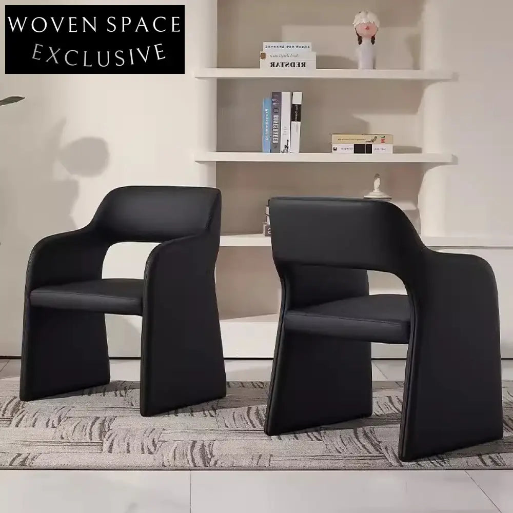 Luxurious Velvet Fabric High Back Dining Accent Arm Chair - Modern Upholstered