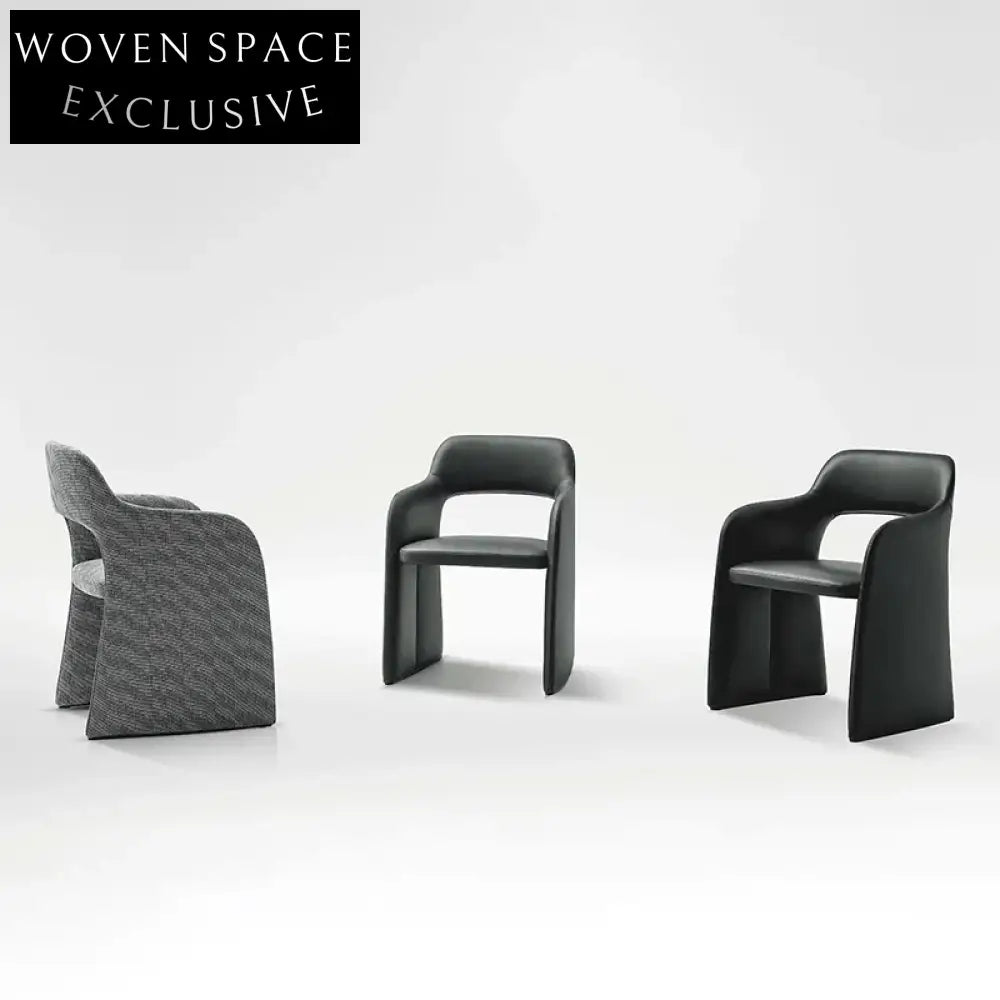 Luxurious Velvet Fabric High Back Dining Accent Arm Chair - Modern Upholstered