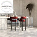 Luxurious Velvet Italian Style Counter Bar Stool for Modern Kitchens