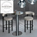 Luxurious Velvet Italian Style Counter Bar Stool for Modern Kitchens