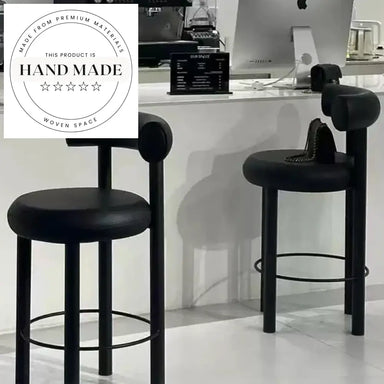 Luxurious Velvet Italian Style Counter Bar Stool for Modern Kitchens