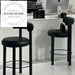Luxurious Velvet Italian Style Counter Bar Stool for Modern Kitchens