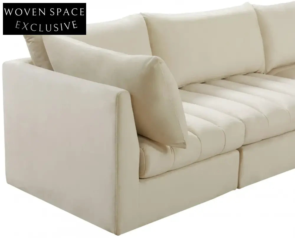 Luxurious Velvet Modular Sectional Sofa Set for Modern Living Rooms, Customizable Color