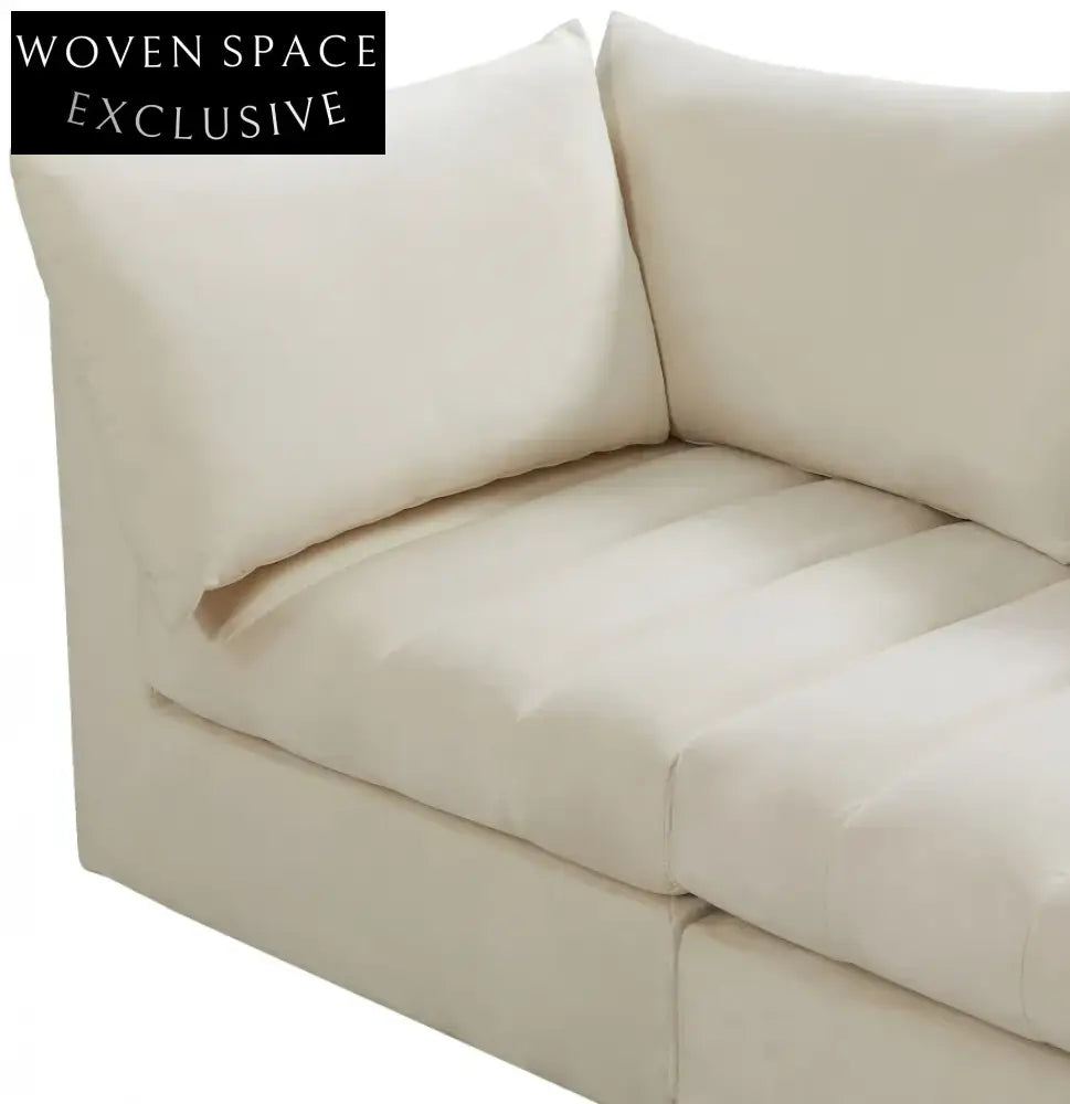 Luxurious Velvet Modular Sectional Sofa Set for Modern Living Rooms, Customizable Color