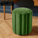 Luxurious Velvet Round Ottoman Stool for Stylish Living Room Decor