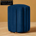 Luxurious Velvet Round Ottoman Stool for Stylish Living Room Decor