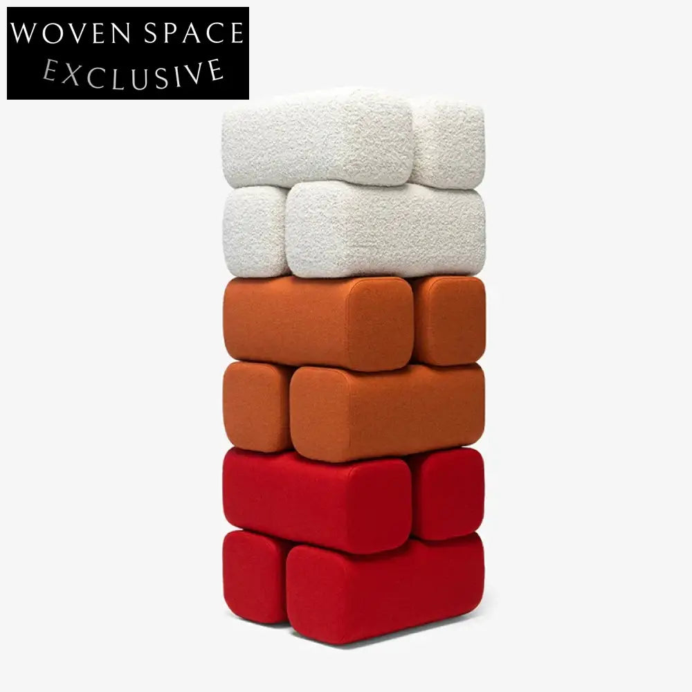 Luxurious Velvet Square Ottoman Stool for Modern Home Bed End Bench