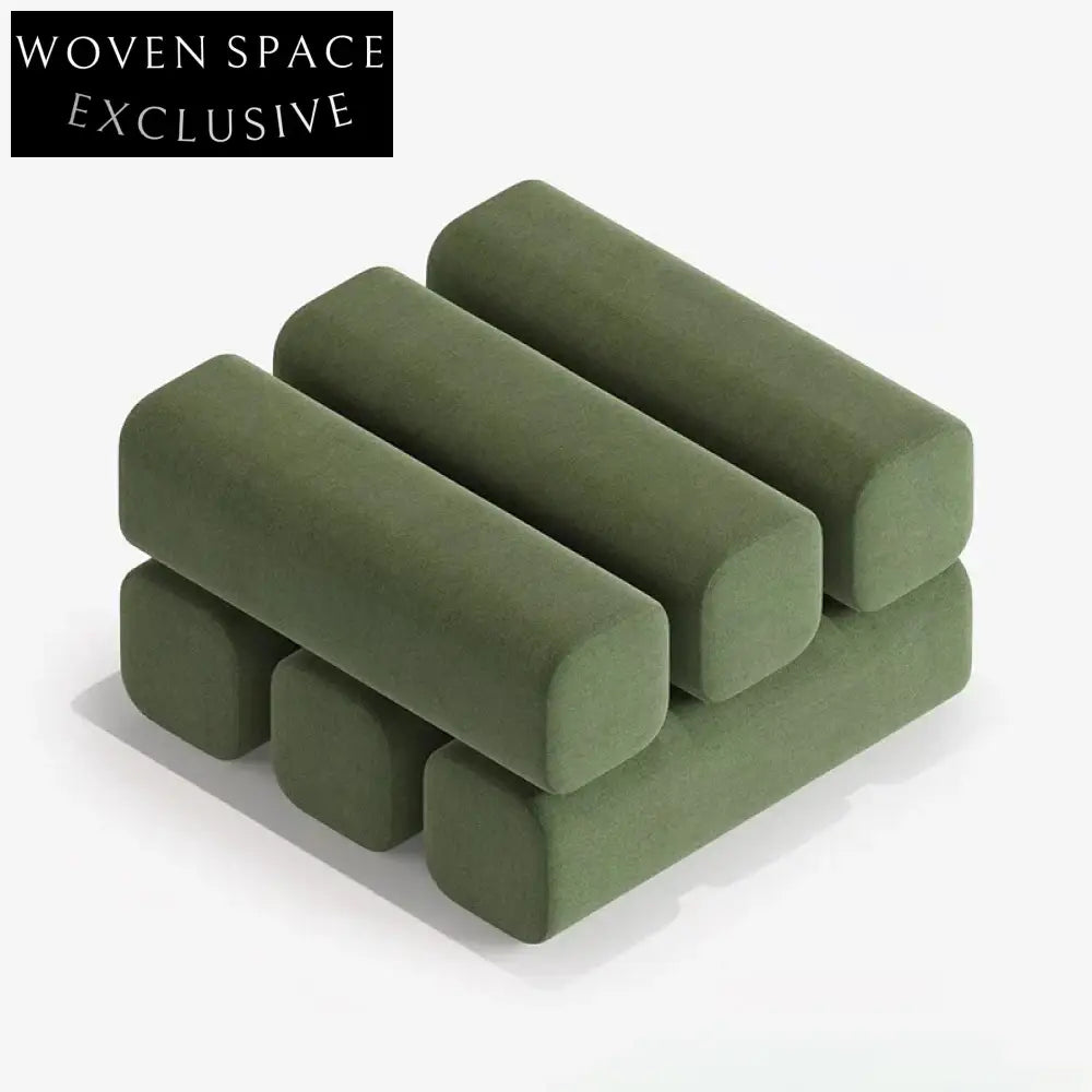 Luxurious Velvet Square Ottoman Stool for Modern Home Bed End Bench