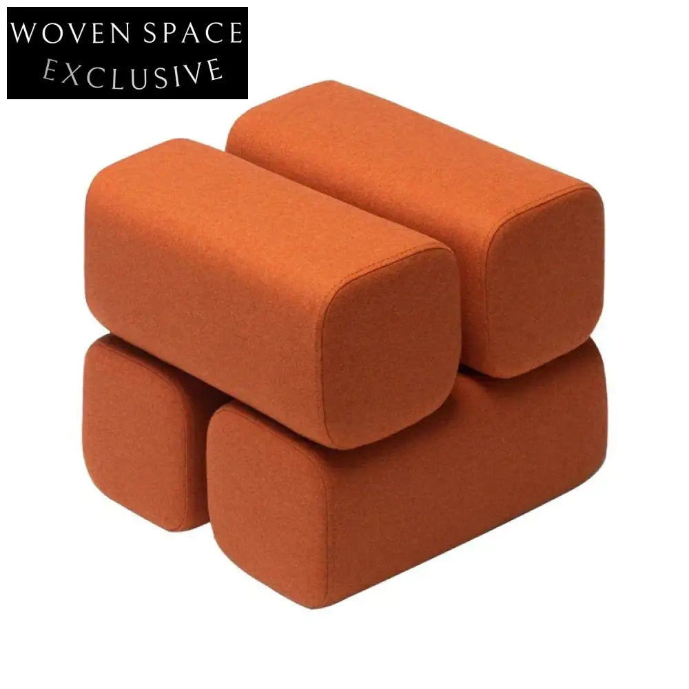 Luxurious Velvet Square Ottoman Stool for Modern Home Bed End Bench