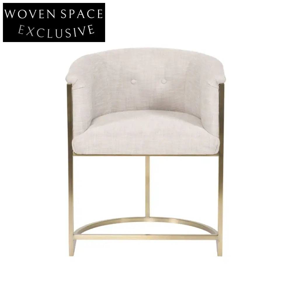 Luxurious Velvet Stainless Steel Frame Modern Dining Bar Stool Chair