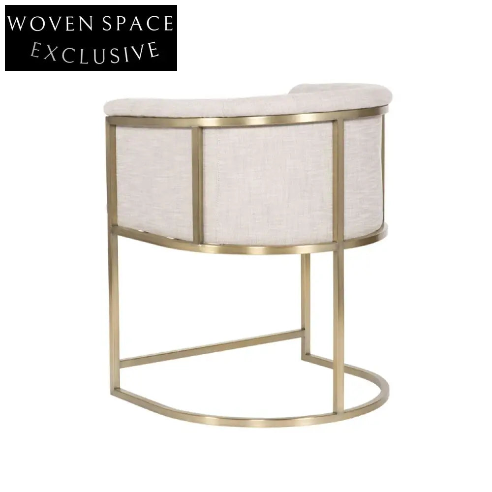 Luxurious Velvet Stainless Steel Frame Modern Dining Bar Stool Chair