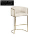 Luxurious Velvet Stainless Steel Frame Modern Dining Bar Stool Chair