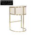 Luxurious Velvet Stainless Steel Frame Modern Dining Bar Stool Chair