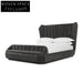 Luxurious Velvet Tufted High Headboard Bed Frame for Elegant Bedroom Decor
